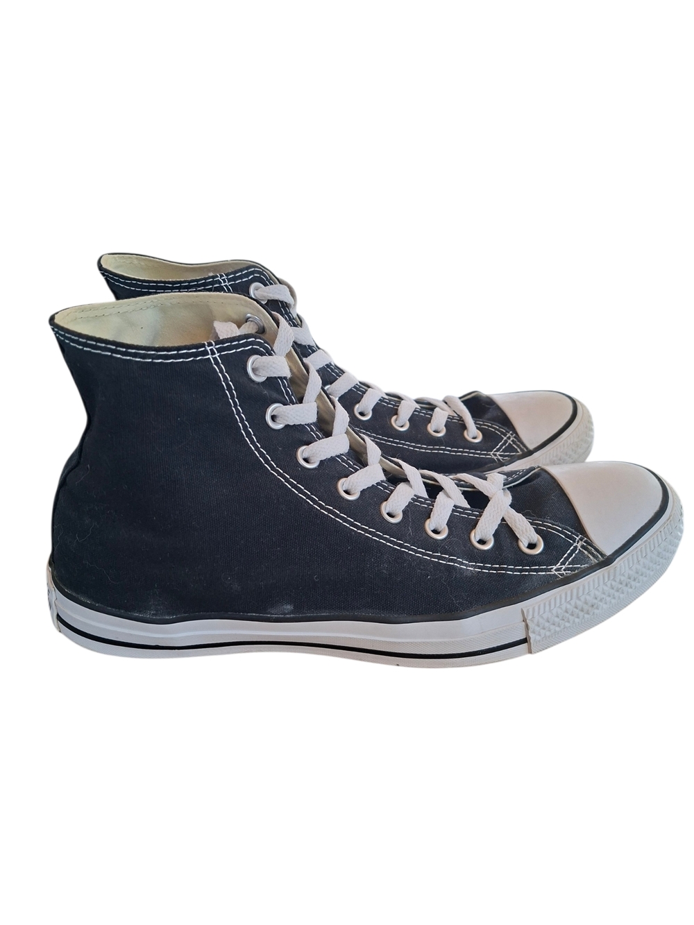 Converse Chuck Taylor All ⭐️ Star Men's High Top Sneakers - Black White Size 12 - Picture 8 of 13